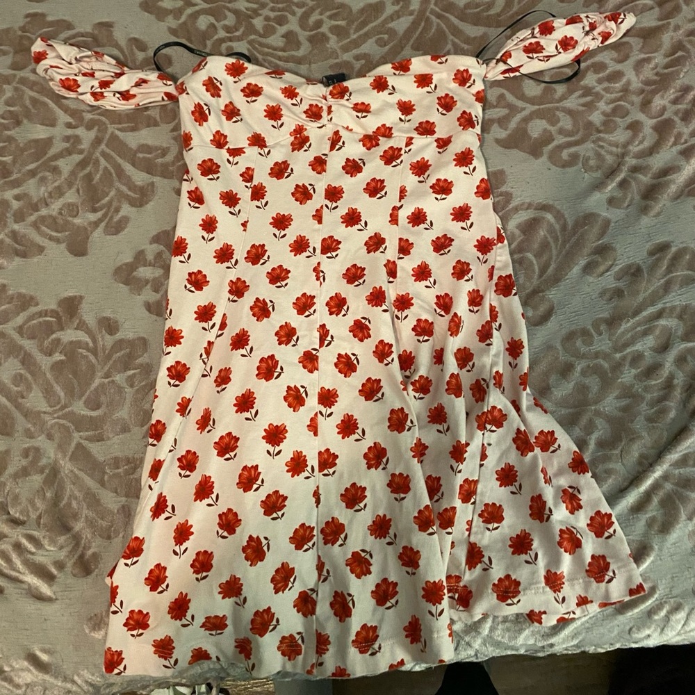 Pink off the shoulder dress